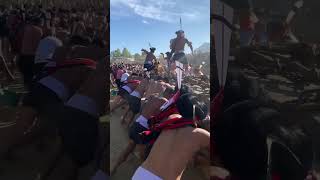 Traditional Stone Pulling Ceremony of the Nagas  Nagaland [upl. by Ahsirtap]