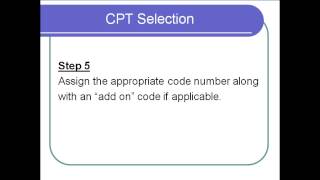 Select the appropriate CPT Code [upl. by Fred]