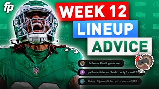 Week 12 Start or Sit Advice  Waiver Stashes Trades and More 2023 Fantasy Football [upl. by Quinby956]