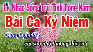 Karaoke Liên Khúc Tuyệt Phẩm Bolero Tone Nam Hay Nhất  Bài Ca Kỷ Niệm  Gõ Cửa Trái Tim [upl. by Yennor]