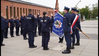 Komendant Wojewódzki Policji we Wrocławiu witał nowych dolnośląskich policjantów [upl. by Notniuqal]