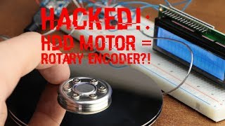 HACKED Using an HDD Motor as a Rotary Encoder [upl. by Erin]