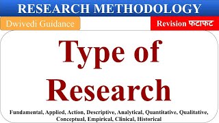 Type of Research research types descriptive analytical action empirical research methodology [upl. by Georg]