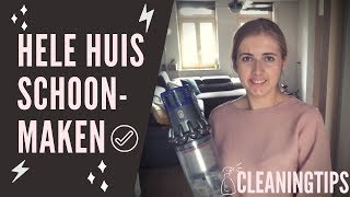 Krijg motivatie om je hele huis schoon te maken Schoonmaakroutine  Ultimate clean with me [upl. by Imojean]