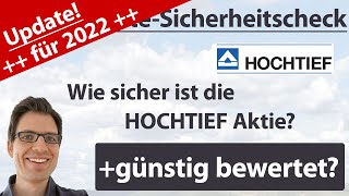 Hochtief Aktienanalyse – Update 2022 Wie sicher ist die Aktie günstig bewertet [upl. by Francyne]