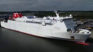 STENA NORDICA am Skandinavienkai in LübeckTravemünde [upl. by Caputto]