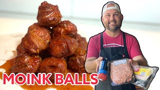 Moink Balls  The Easiest Tailgate Appetizer Recipe [upl. by Allin]