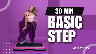 30 Min BEGINNER BASIC STEP AEROBICS Workout Video  126 BPM  371 [upl. by Gretchen]