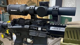 Quick Look at the Midwest Industries 30mm mount and their combat rifle sights [upl. by Reffotsirk]