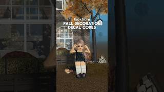 Fall decals bloxburg 🍄‍🟫🍁 decalcodes bloxburg fall autumn viral bloxburgcodes trending [upl. by Elawalo]