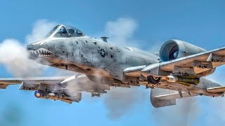 A10 Ground Attack Aircraft In Action Strafing Runs [upl. by Michon799]