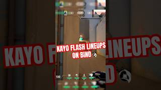 KAYO FLASH LINEUPS ON BIND valorant valorantfrance valorantfr valorantfrance [upl. by Ennovyhs]