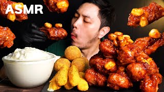 SUB 알럽유쏘마치❤ 통마늘이 듬뿍 올라간 BHC 신메뉴 쏘마치 치킨 먹방   Spicy Chicken Mukbang asmr Eating Show [upl. by Chaffee320]