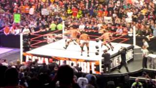 Booker T is back Cena clears ring Royal Rumble 2011 [upl. by Laetitia984]