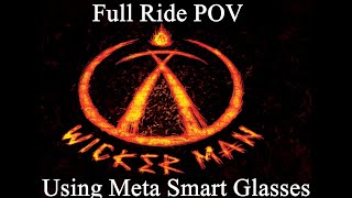 Wicker Man full ride at Alton towers using meta smart glasses [upl. by Nwahsor]