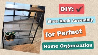 Quick amp Easy Shoe Rack AssemblyHome DIY Setup [upl. by Caralie]