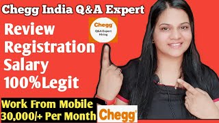 Expert Chegg India  Cheggindiacom Chegg India QampA Registration Review  Work From Mobile Jobs [upl. by Adnohsek]