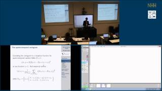 GEOSTAT 2014 Bergen Day 4 Spatiotemporal geostatistics part 1 [upl. by Lieno]