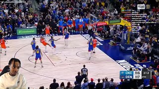 FlightReacts To Nuggets vs Thunder Full Game Highlights  December 16 2023 [upl. by Cheung]