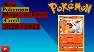 New Cinderace Misprint  Error Pokemon Card Review [upl. by Nomelif89]