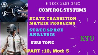 State transition matrix problemsState space analysis Part 10 by Dinu A G [upl. by Noell681]