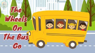 The wheels on the bus go  Nursery Rhymes for Kids  Popular Childrens Song kavyakidslearning [upl. by Aisatna509]