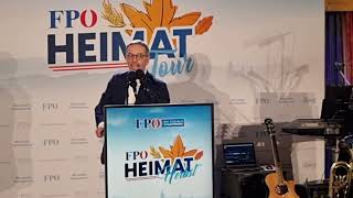 Herbert Kickl FPÖ 17112023 Salzburg Seekirchen [upl. by Gothart]