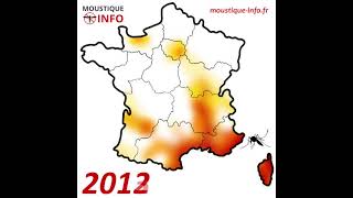 Timelaps de la diffusion du Moustique Tigre en France métropolitaine depuis 2004 [upl. by Bezanson58]