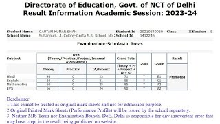 EDUDEL Delhi Result 2024 Kaise Dekhe  How To Check Delhi EDUDEL Result 2024  Class 3 To 7 Result [upl. by Lucille]