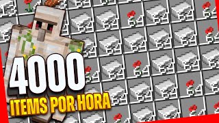 Granja de HIERRO de 4000 ItemsHora  Tutorial Minecraft 120119118 [upl. by Heimer231]