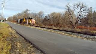 ITHACA CENTRAL RR ITHR101 DOING A SPENCER RUN ON ACADEMY ST CROSSING [upl. by Haibot517]