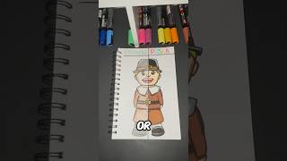 Drawing but Crayon vs Marker [upl. by Chlo]