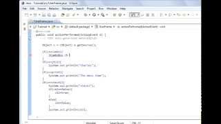 Java programming Lesson 77 GUI  ComboBox with ActionListener [upl. by Inig]