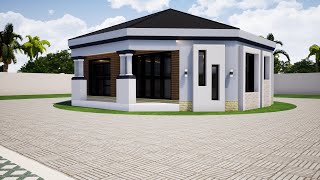 Small and simple house design  8 corner house  10mx10 [upl. by Noeruat]