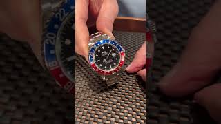 Rolex GMT Master II Error Dial Pepsi Bezel Steel Mens Watch 16710 Review  SwissWatchExpo [upl. by Adnaw]