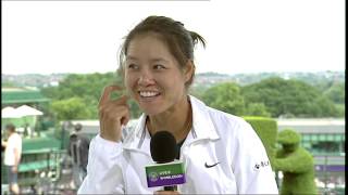 Li Na visits the Live  Wimbledon studio [upl. by Feetal]