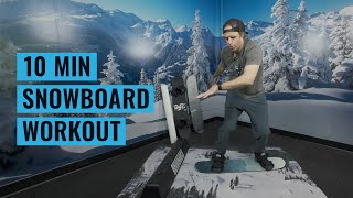 10 Minute Snowboarder Workout  Boardslide Focus [upl. by Burbank613]