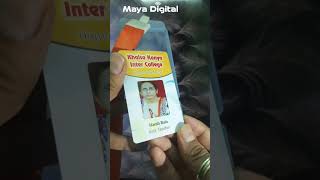 idcard Printing for School Staff or Teacher  Maya Digital Trending idcardShorts [upl. by Marylin]