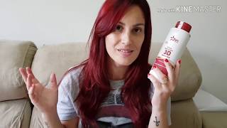 COMO DEIXAR O CABELO VERMELHÃO COM MEGA RED MAGIC COLOR CABELOS RUIVOS MATIZAR [upl. by Nylrem]