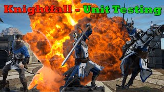 Knightfall Unit Testing  Gameplay [upl. by Nimrac]