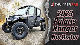 2023 Polaris Ranger Crew XP 1000 Northstar in Black  Thumper Fab [upl. by Halyahs]