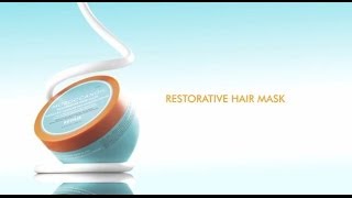 How To Moroccanoil Restorative Hair Mask [upl. by Wallie285]