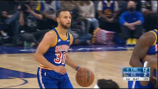 Steph Curry Answers With This Deep Three After Wendell Carters Three Pointer [upl. by Alurd374]