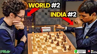 Fabiano Caruana vs R Praggnanandhaa  An Insane Endgame  World Blitz 2023 [upl. by Cnahc338]