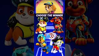 Pirate Rubble vs Zuma vs Chase vs Pirate Marshall 4 pawpatrol tileshop shorts [upl. by Mayer]