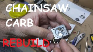 How to Rebuild a Zama Carb for a Chainsaw [upl. by Akiv]