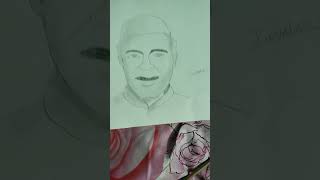 Jawaharlal Nehru drawing in pencil shading😊😊 [upl. by Beatriz]