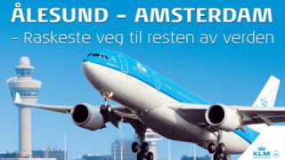 Avinor Ålesund  Amsterdam  KLM [upl. by Ayalat379]