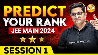 JEE Main 2024 Predict Your Rank for January Attempt 🤫  Expected Marks vs Percentile 🤯 [upl. by Chrisy]