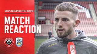 Rhys NorringtonDavies  Sheffield United 12 Huddersfield Town  Match Reaction Interview [upl. by Jeromy854]